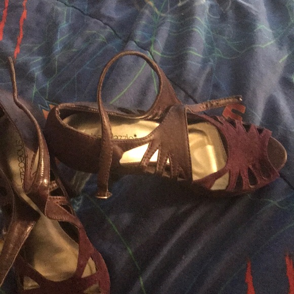 Purple high heel shoes - Picture 2 of 4